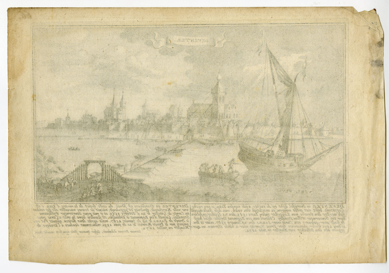 Pictura 06770 416x292 Antique Print-DEVENTER-CITY-VIEW-Bouttats-Peeters-1679 - Image 2