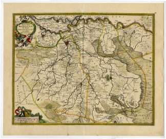 Antique Map-MEIERIJ-S-HERTOGENBOSCH-Anonymous-de Wit-1689-1690