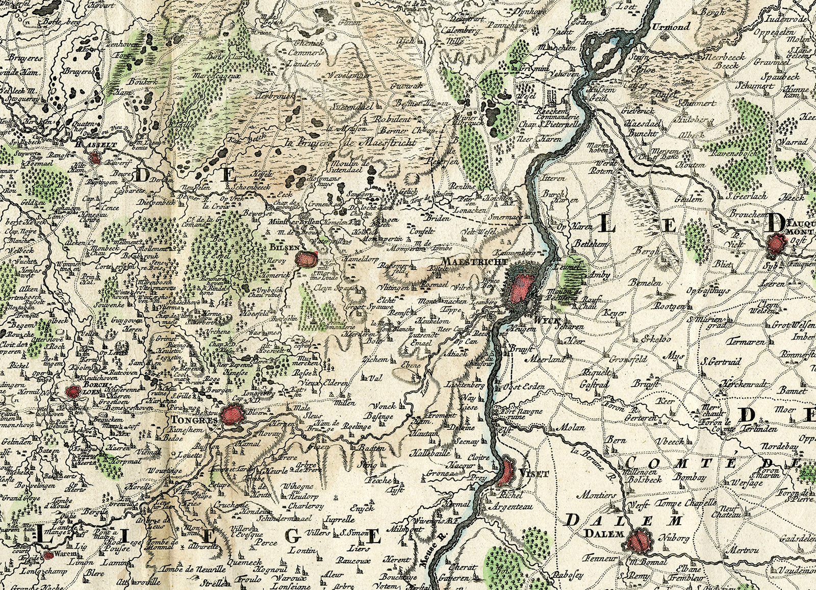 Pictura 06864 416x301 Antique Map-NETHERLANDS-LIMBURG-BELGIUM-Reinhardt-W.D.S.-18th c. - Image 3