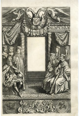 Antique Print-ENGLISH-ATLAS-VOLUME-II-TITLE-CHARLES-II-Pitt-Van de Passe-1681