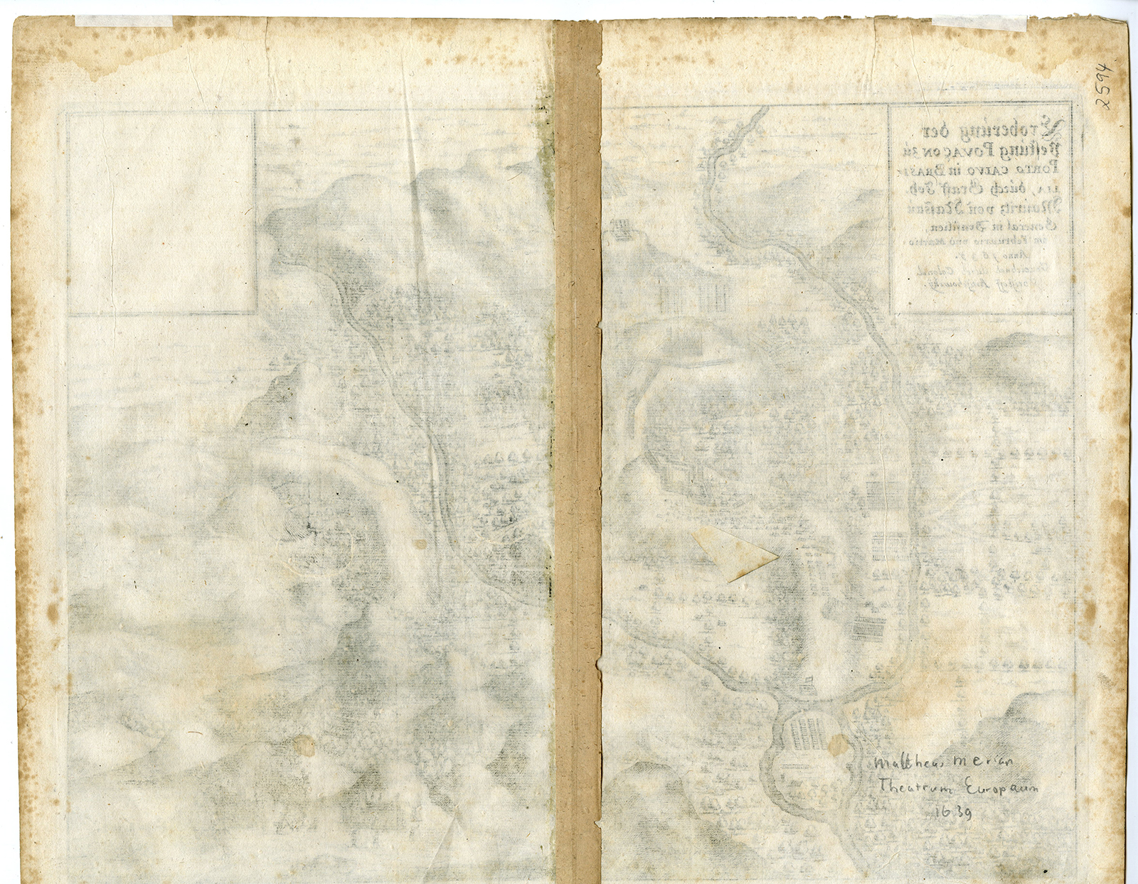 , Antique Print-PORTO-CALVO-BRAZIL-BATTLE-DUTCH-CAPTURE-Merian-1640, Pictura Antique Prints