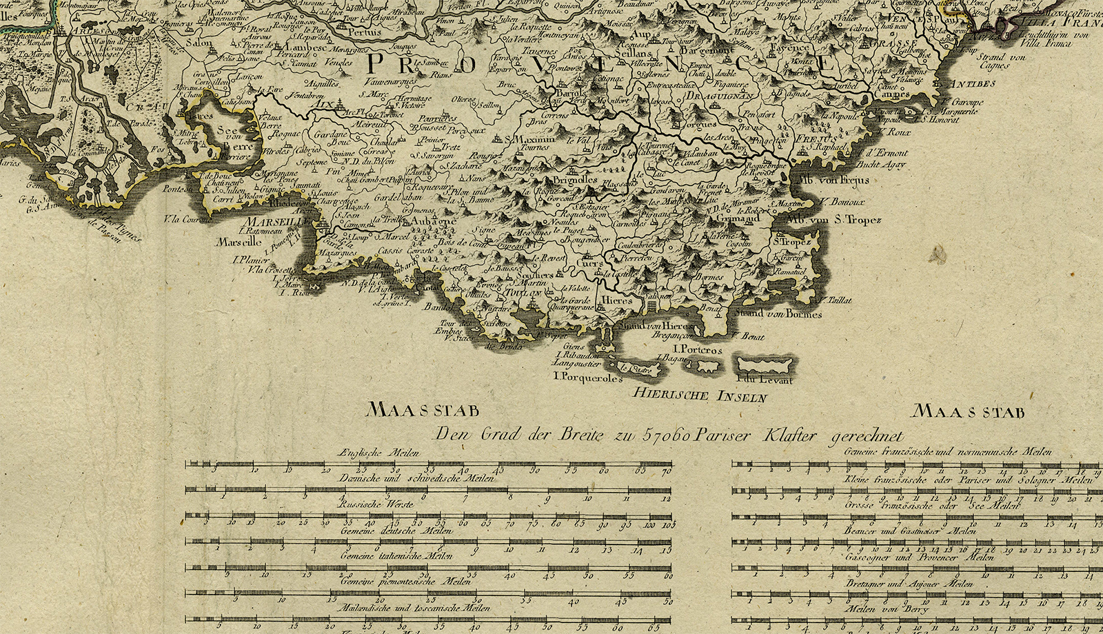 , Antique Map-GULF-OF-LION-SOUTHERN FRANCE-PROVENCE-Capitaine-c.1810, Pictura Antique Prints