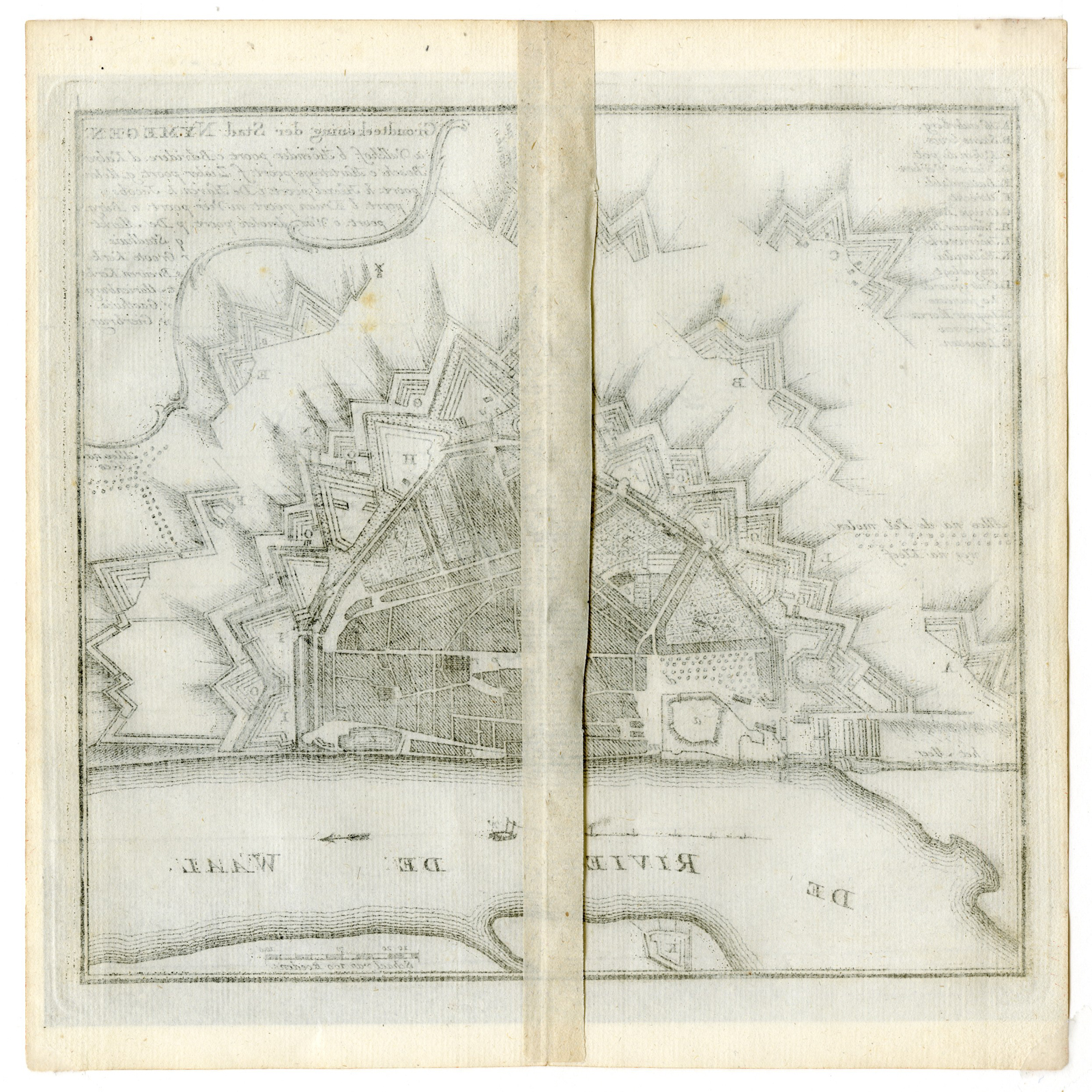 Pictura 06944 416x416 Antique Map-NIJMEGEN-De Leth-1740-1766 - Image 2