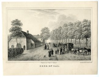 Antique Print-BERG-EN-DAL-VIEW-LITHOGRAPH-Backer-1836