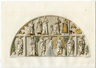 Antique Print-BAS-RELIEF-ENTRY-MONZA CATHEDRAL-PL.3-Fumigalli-Ferrario-1823