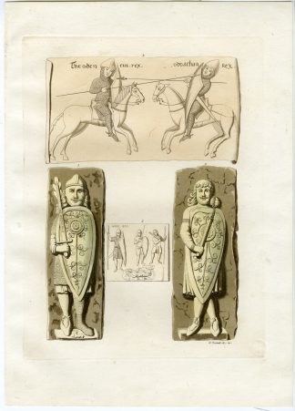 Antique Print-PALADINS-ITALY-CHARLEMAGNE-PL.13-Bramati-Ferrario-1823