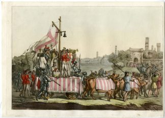 Antique Print-CARROCCIO-CREMONESI-SOLDIERS-PL.18-Bussi-Ferrario-1823