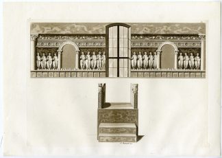 Antique Print-BAS RELIEF-SANT'AMBROGIO-EXEDRA-MILAN-PL.30-Bramatti-Ferrario-1823