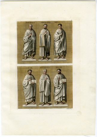 Antique Print-SAINTS-BISHOP-SANT'AMBROGIO-MOSAIC-PL.31-Bramatti-Ferrario-1823
