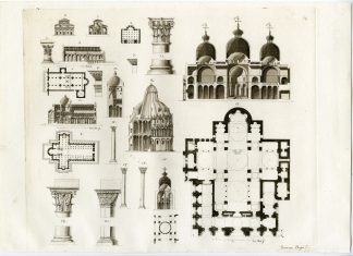 Antique Print-SAN MINIATO-FLORENCE-SAN MARCO-VENICE-PL.39-Bufsi-Ferrario-1823