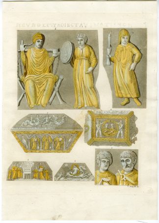 Antique Print-SILVER- CASKET-ITALY-PL.47-Bottigella-Ferrario-1823