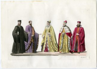 Antique Print-DUKE-DUCHESS-ADMIRAL-GENERAL-VENICE-ITALY-54-Gallina-Ferrario-1823