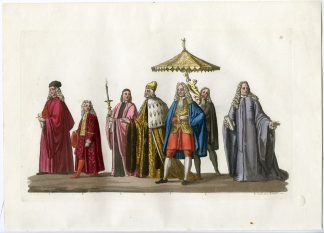 Antique Print-KNIGHT OF THE GOLDEN STOLE-VENICE-ITALY-P.56-Gallina-Ferrario-1823