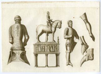 Antique Print-EQUASTRIAN-STATUE-BERNADO-VISCONTI-PL. 59-Bottigella-Ferrario-1823