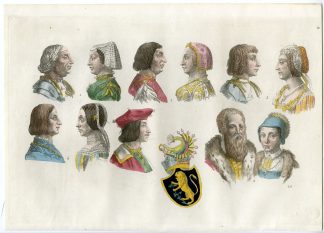 Antique Print-PORTRAITS-DUKES-DUCHESSES-SFORZA-PL. 61-Gallina-Ferrario-1823