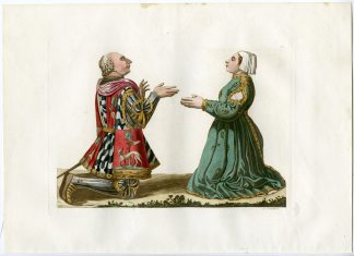 Antique Print-DUKE-FRANCESCO-SFORZA-BIANCE MARIA-PL. 62-Bottigella-Ferrario-1823