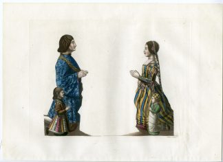 Antique Print-DUKE-LODOVICO IL MORO-BEATRICE D'ESTE-PL. 63-Gallina-Ferrario-1823
