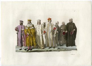 Antique Print-GRAND DUKE-ELDERS-TUSCANY-LUCCA-ITALY-PL. 74-Gallina-Ferrario-1823