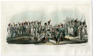 Antique Print-MILITARY-KINGDOM-ITALY-PL. 79-Gallina-Ferrario-1823