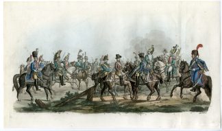 Antique Print-CAVALRY-KINGDOM-ITALY-PL. 80-Gallina-Ferrario-1823