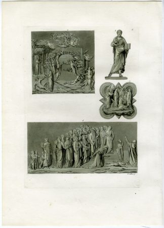 Antique Print-SCULPTURES- LORENZO GHIBERTI-ITALY-PL. 97-Gallina-Ferrario-1823