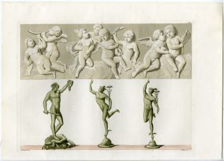 Antique Print-PERSEUS-MERCURY-PUTTI-FLEMISH-ITALY-PL. 100-Bramatti-Ferrario-1823
