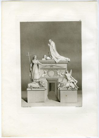 Antique Print-GRAVE-CLEMENT XIII-ANTONIO CANOVA-ITALY-103-Bramatti-Ferrario-1823
