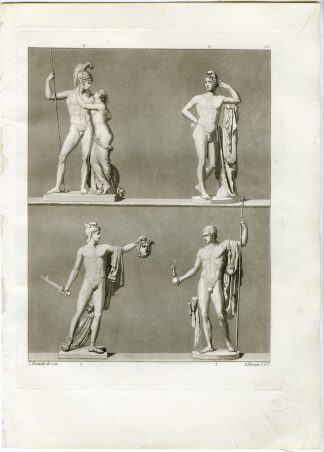 Antique Print-PERSEUS-VENUS-GREEK MYTHOLOGY-PARIS-PL. 107-Bramati-Ferrario-1823