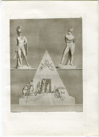 Antique Print-MYTHOLOGY-HECTOR-AJAX-MARIA CRISTINA-PL.109-Bramatti-Ferrario-1823