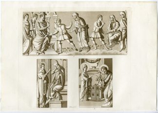 Antique Print-PAINTINGS-HOLOFERNES-SANTA CECILIA-ITALY-111-Bonatti-Ferrario-1823