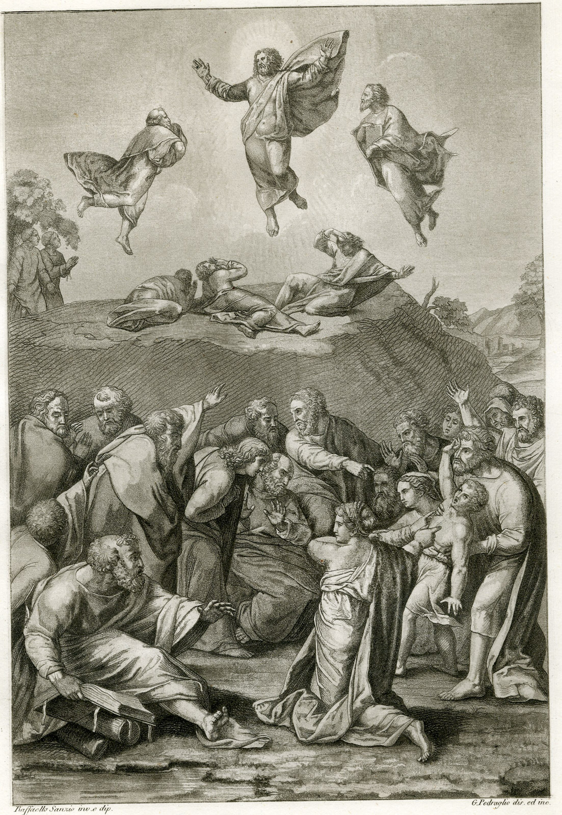 Pco 1744920 20kopie 416x603 Antique Print-THE TRANSFIGURATION-JESUS-RAPHAEL-PL. 117-Pedraglio-Ferrario-1823 - Image 2