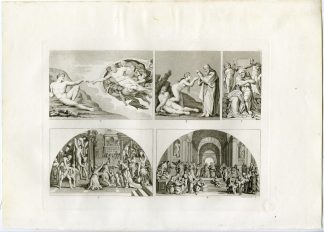 Antique Print-PAINTING-ADAM-EVE- MICHELANGELO-ITALY-PL.119-Bonatti-Ferrario-1823