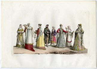 Antique Print-CLOTHES-NEAPOLITANS-SICILIANS-CALABRIANS-133-Gallina-Ferrario-1823
