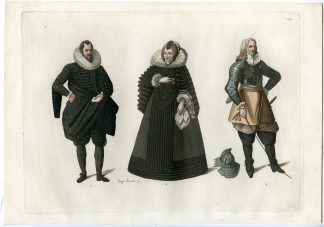 Antique Print-CLOTHES-HOSPITAL OF MILAN-ITALY-PL.134-Nappi-Ferrario-1823