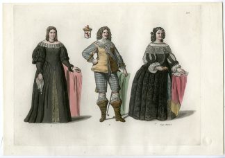 Antique Print-CLOTHES-HOSPITAL OF MILAN-ITALY-PL.136-Nappi-Ferrario-1823
