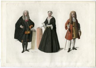 Antique Print-CLOTHES-HOSPITAL OF MILAN-ITALY-PL.137-Nappi-Ferrario-1823