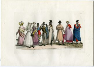 Antique Print-FASHION-ITALY-EMPIRE-STYLE-XIX-CENTURY-P.139-Gallina-Ferrario-1823