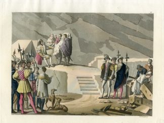 Antique Print-PHILIP-II-EL-ESCORIAL-Bonatti-Ferrario-1826