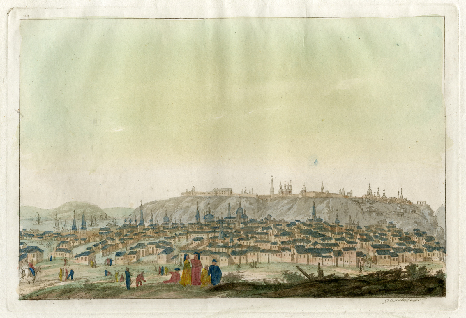 , Antique Print-TOBOLSK-SIBERIA-RUSSIA-Castellini-Berkhan-Lespinasse-Ferrario-1818, Pictura Antique Prints