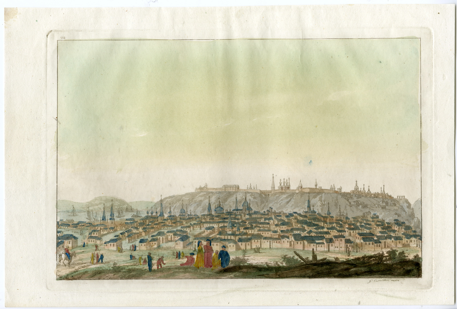 , Antique Print-TOBOLSK-SIBERIA-RUSSIA-Castellini-Berkhan-Lespinasse-Ferrario-1818, Pictura Antique Prints