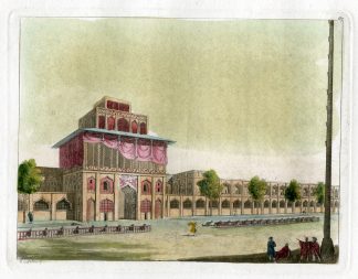 Antique Print-SHAH-PERSIA-PALACE-Castellini-Ferrario-1817