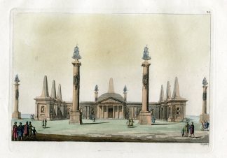Antique Print-MACCABEAN-TOMB-RECONSTRUCTION-Castellini-Ferrario-1817
