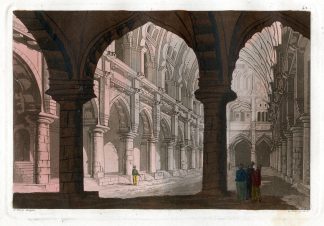 Antique Print-RAJAH-PALACE-MADHUREH-MATHURA-INDIA-Zancon-Rossi-Ferrario-1816