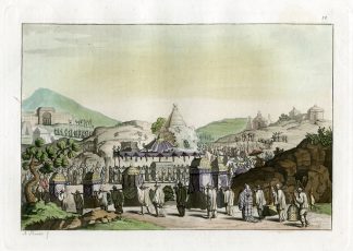 Antique Print-CHINESE-FUNERAL-CEREMONY-TOMB-Rancati-Ferrario-1816