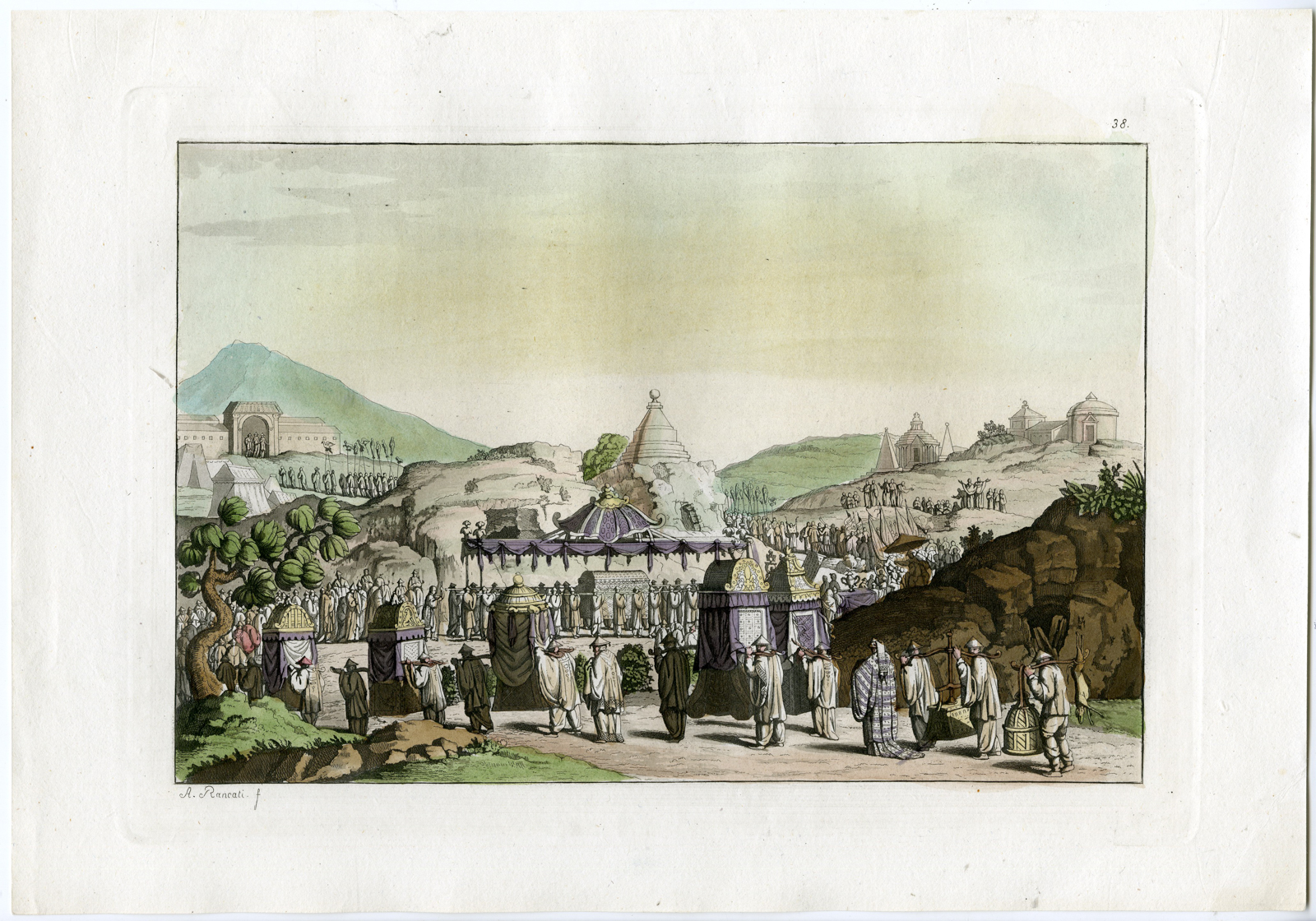 Pco 19985 416x291 Antique Print-CHINESE-FUNERAL-CEREMONY-TOMB-Rancati-Ferrario-1816 - Image 2