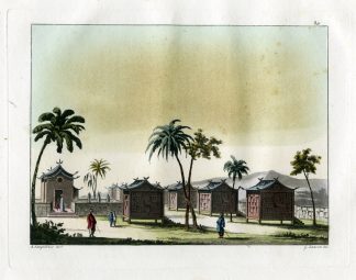 Antique Print-TALAPOIN-MONASTERY-SIAM-THAILAND-Zancon-Sanquirico-Ferrario-1816