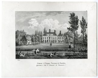 Antique Print-ULENPAS-CASTLE-HOOG KEPPEL-GELDERLAND-NETHERLANDS-Sturm-Cloet-1827