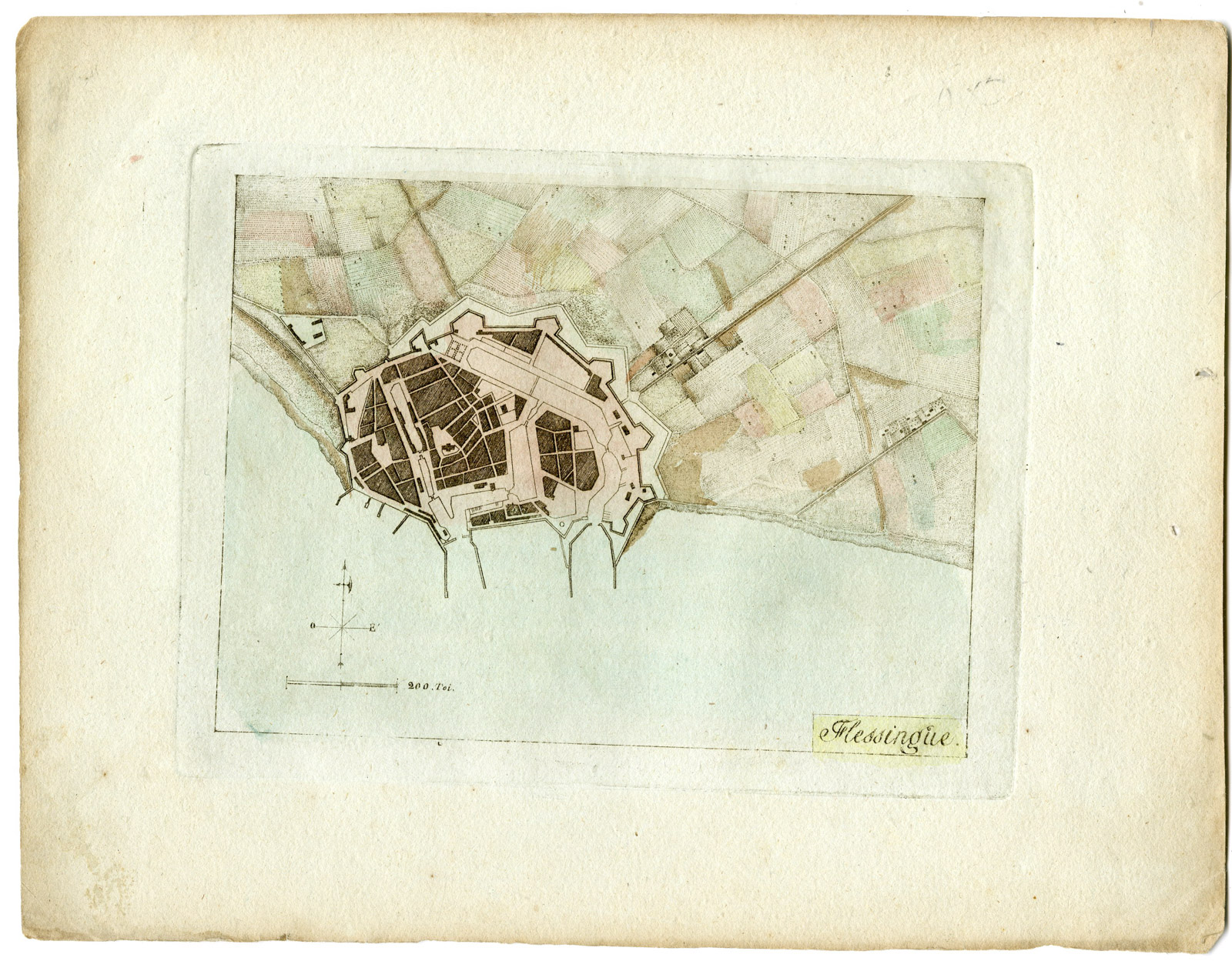 , Antique Map-VLISSINGEN-ZEELAND-PLAN-NETHERLANDS-Anonymous-c.1800, Pictura Antique Prints