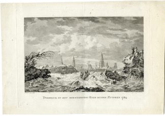Antique Print-DIKE BREACH-HOENDERNEST-ZUTPHEN-NETHERLANDS-Sallieth-Goble-1784