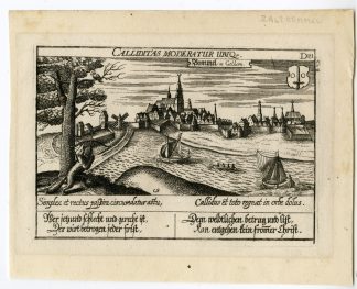 Antique Print-ZALTBOMMEL-VIEW-NETHERLANDS-Meisner-c. 1630